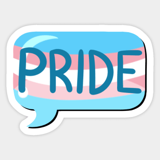 LGBTQ+ Pride Flag Bubble - Transgender Sticker